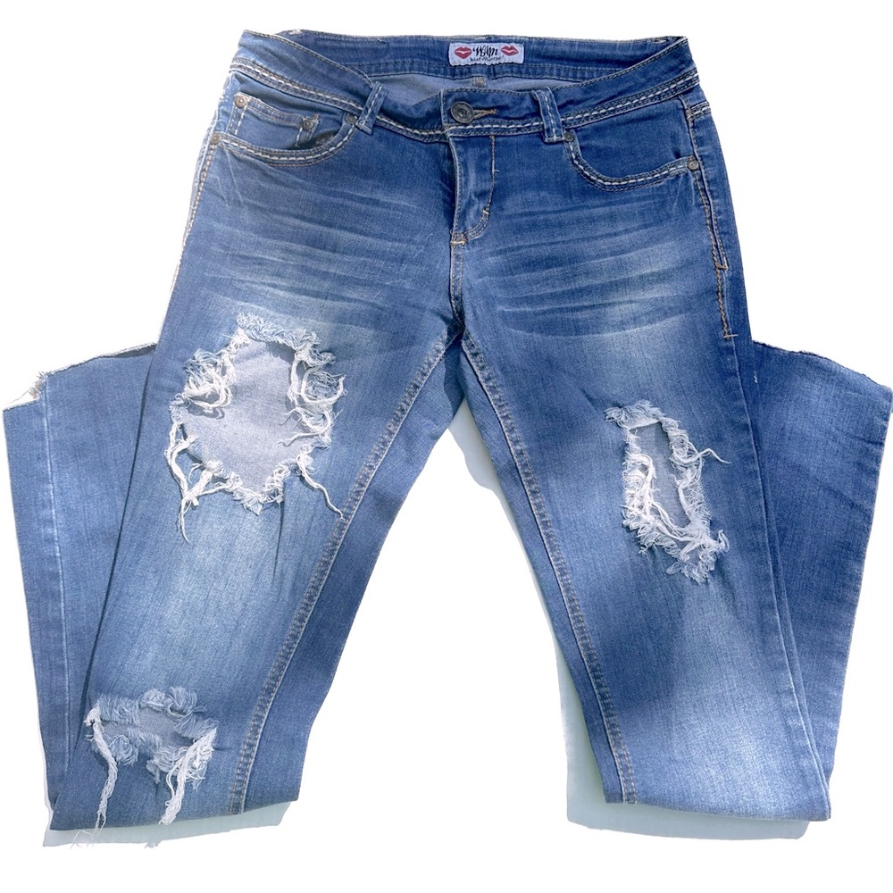 Rapped Blue Jeans Size 5/6 Juniors Brand: “What about me?”